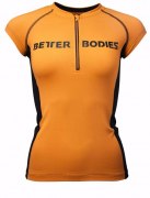 Заказать Better Bodies Zipped Tee (жен/оранжевый-черный)