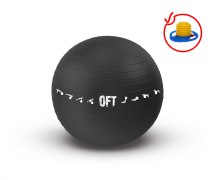 Заказать Original Fittools FT-GBPRO-75BK Гимнастический мяч 75см черный с насосом