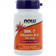 Заказать NOW Vitamin K-2 (MK-7) 100 мкг 60 вег капс N