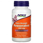 Заказать NOW Extra Strength Resveratrol 350 мг 60 вег капс N